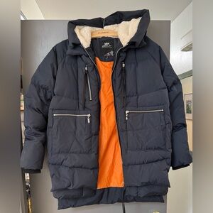 Orolay Women's Navy Blue Winter Jacket